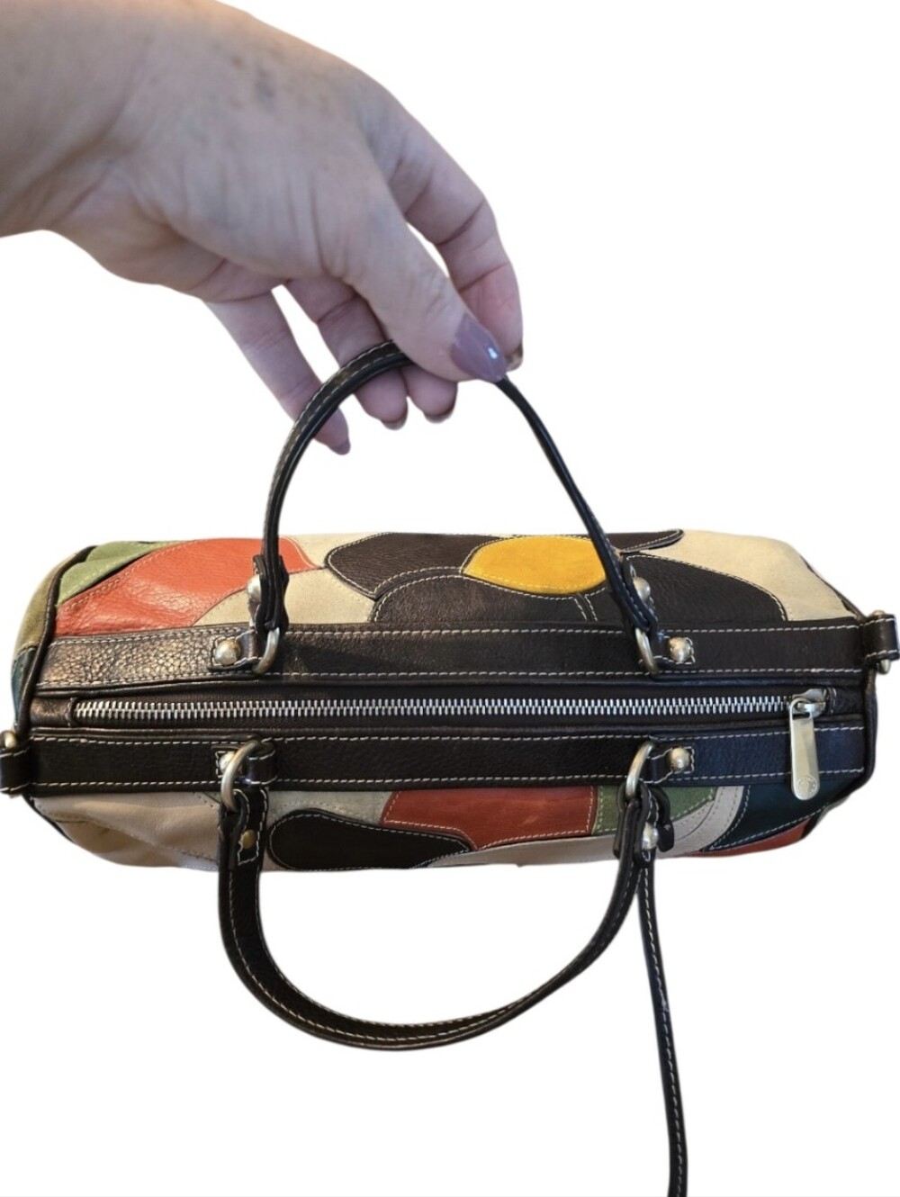 Bally Vintage Floral Patchwork Satchel/Crossbody w/ Dustbag & Paperwork In EUC - Picture 8 of 16